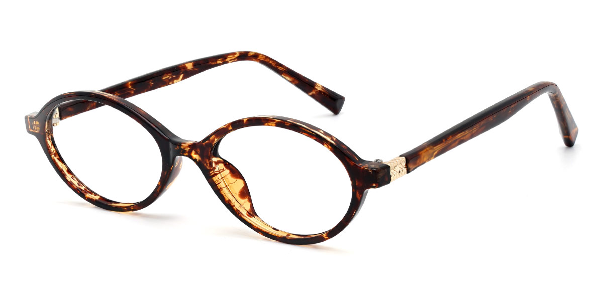 Tortoiseshell Andrea - Oval Glasses