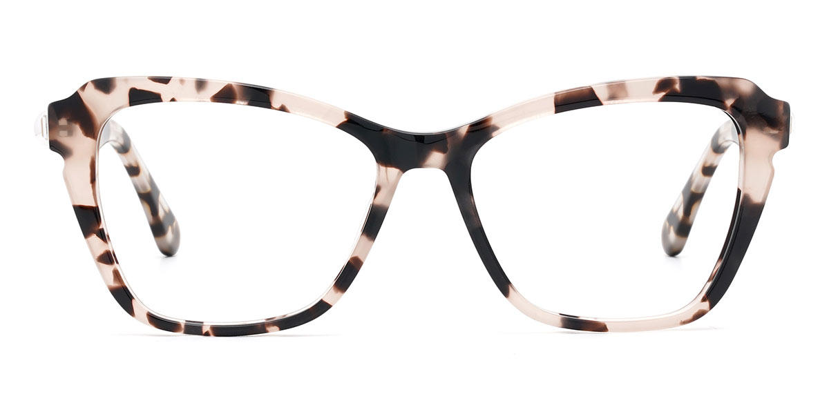 Tawny Tortoiseshell Blanche - Rectangle Glasses