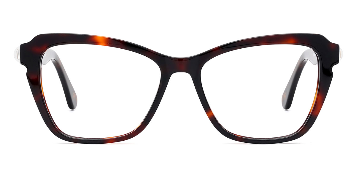 Blanche - Rectangle Tortoiseshell Glasses For Women & Men