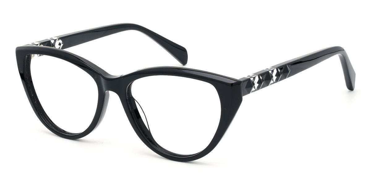 Ethel - Cat Eye Black Glasses For Women