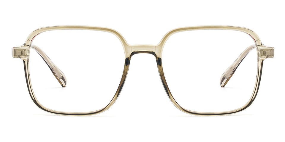 Olive Green Faithe - Square Glasses