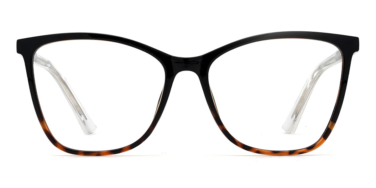 Black Tortoiseshell Ligeia - Rectangle Glasses