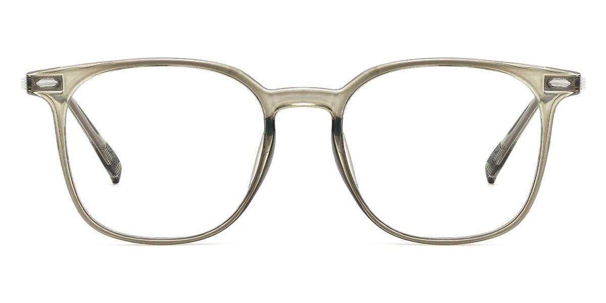 Olive Green Hilda - Square Glasses