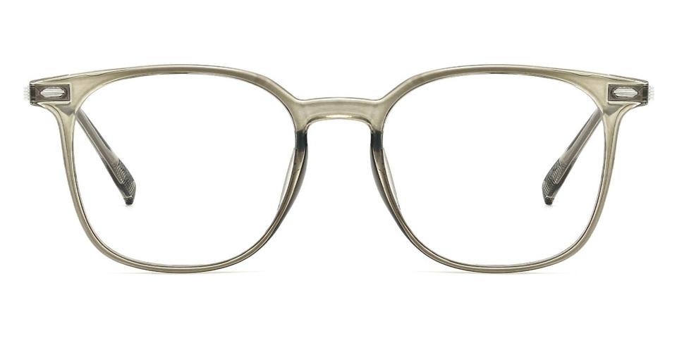Olive Green Hilda - Square Glasses