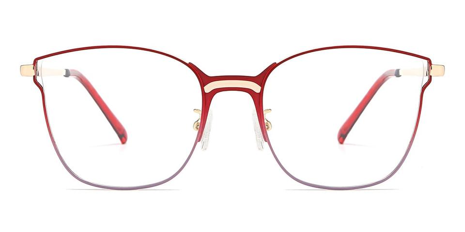 Red Blue Frode - Square Glasses