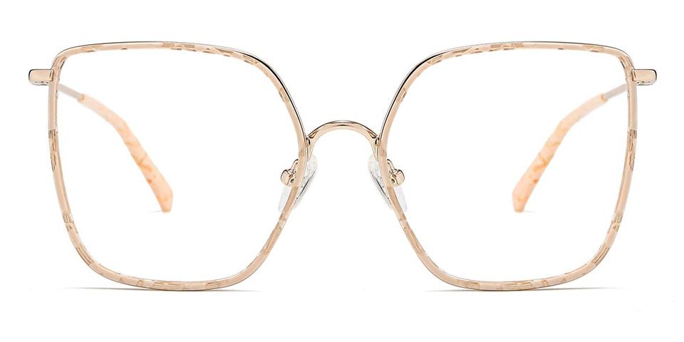 Beige Vera - Square Glasses
