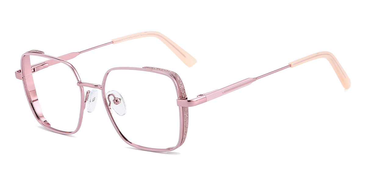 Pink April - Rectangle Glasses