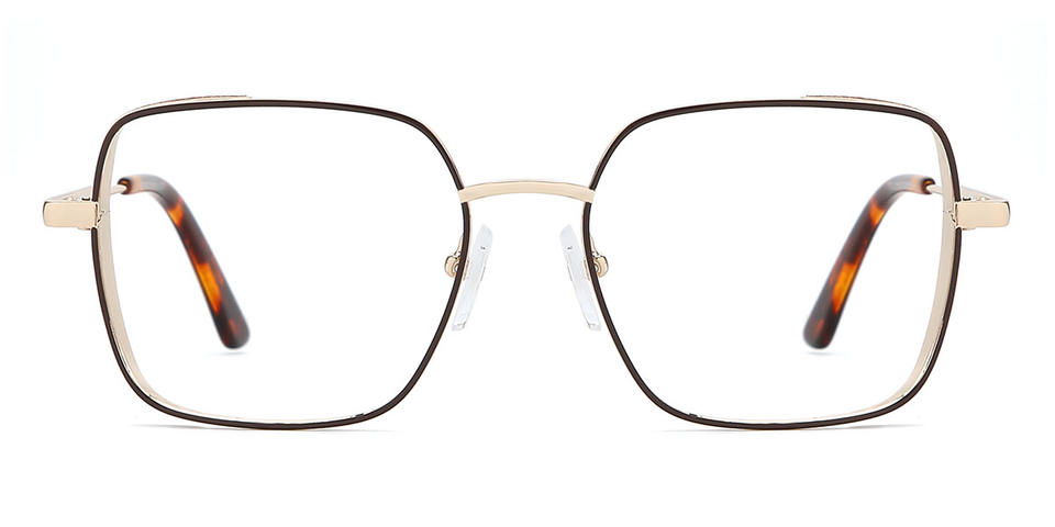 Brown April - Rectangle Glasses
