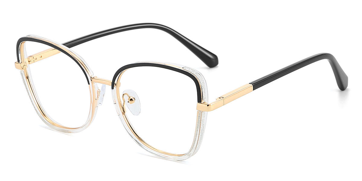 Black Clear Cornelia - Cat Eye Glasses