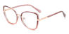 Purple Pink Cornelia - Cat Eye Glasses