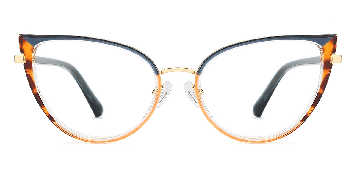 Navy Blue Tortoiseshell Janice - Cat Eye Glasses