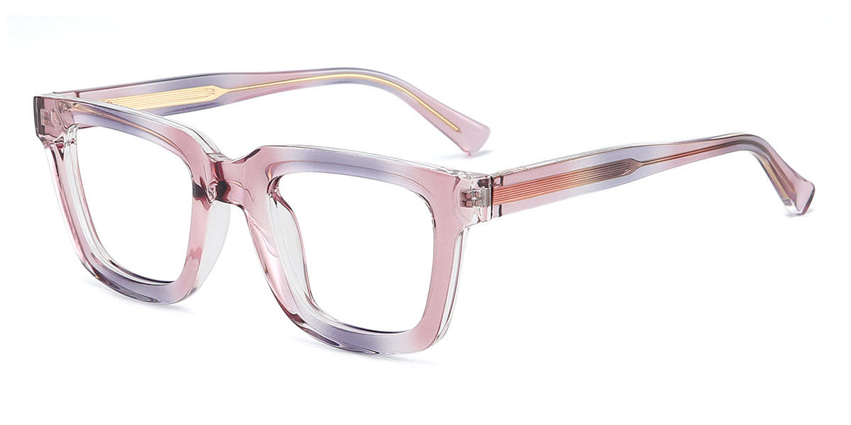 Pink Purple Kimberley - Rectangle Glasses