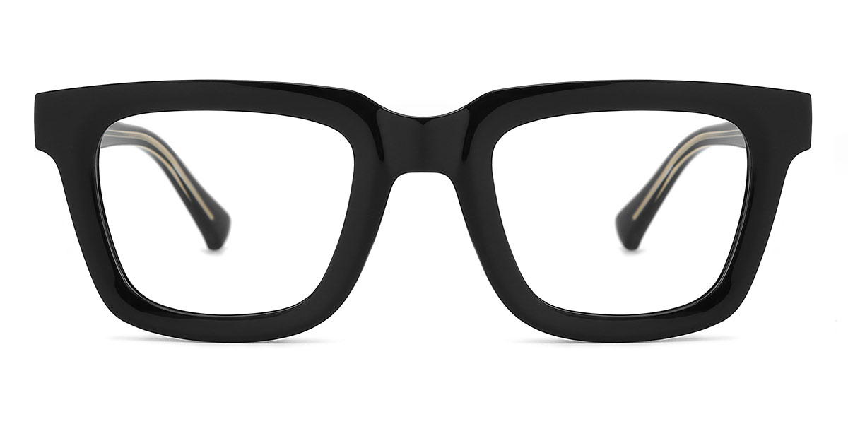 Black Kimberley - Rectangle Glasses