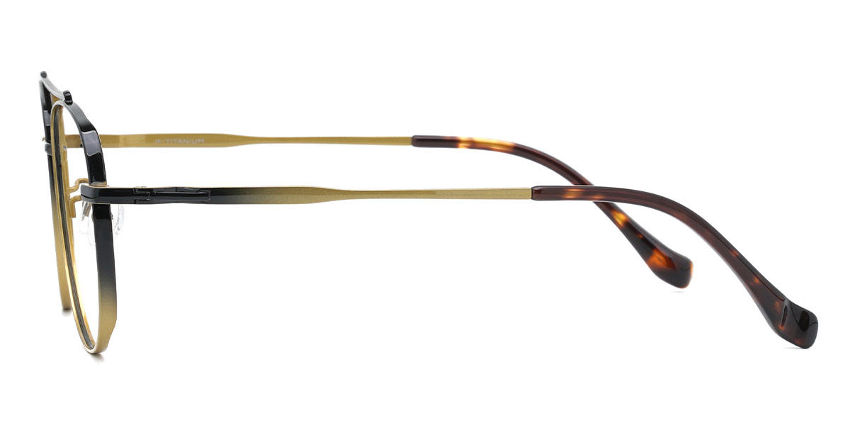 Black Khaki Claude - Aviator Glasses