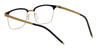 Gold Black Elmer - Rectangle Glasses