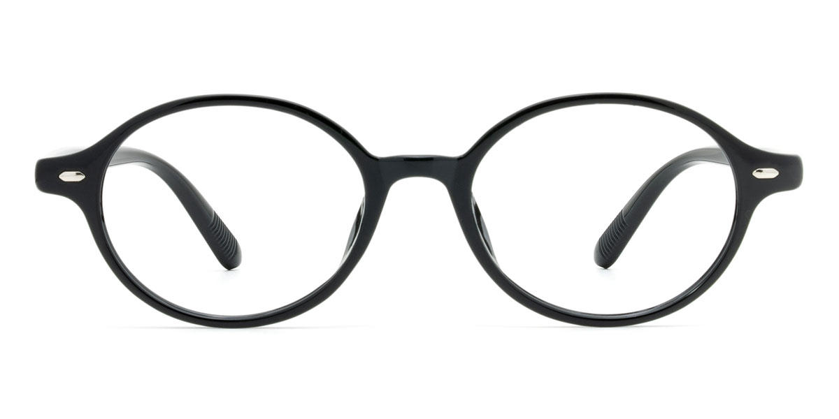 Black Hugh - Oval Glasses
