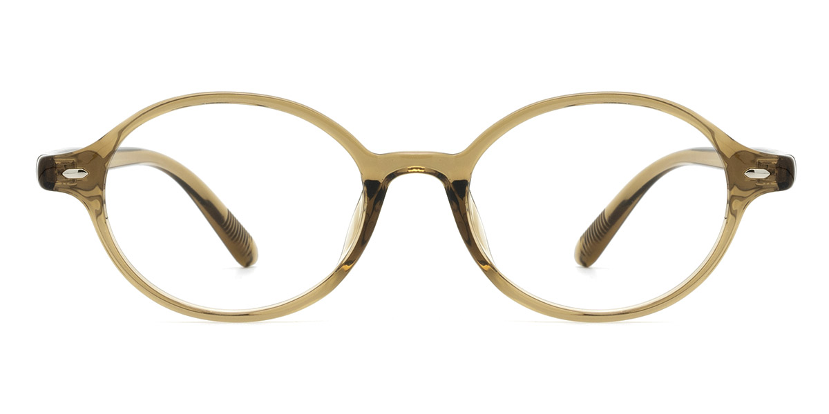 Olive Green Hugh - Oval Glasses