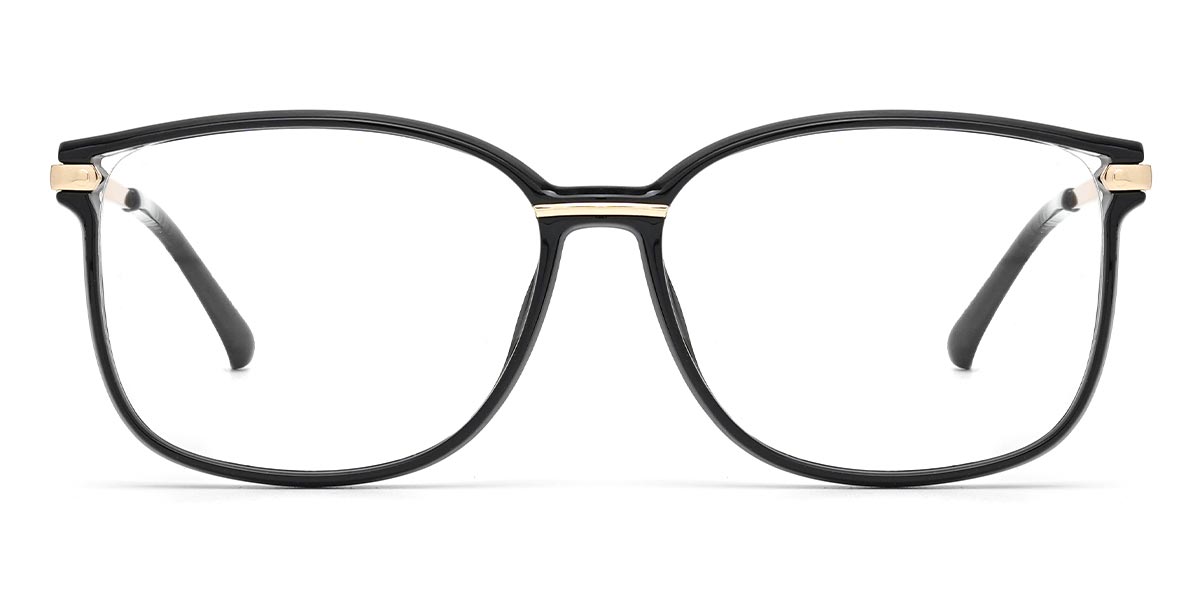 Black Crystal - Rectangle Glasses
