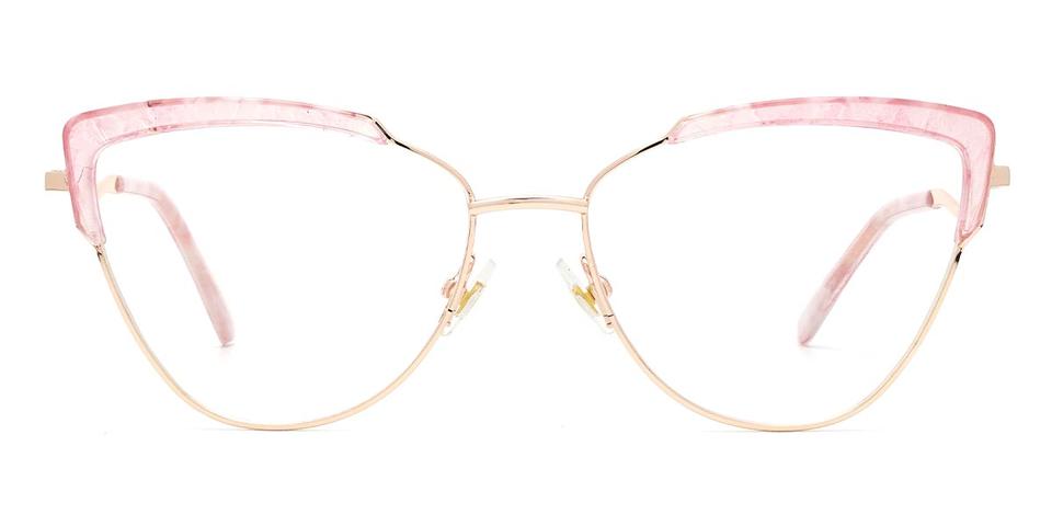 Gold Pink Deborah - Cat Eye Glasses