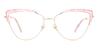 Gold Pink Deborah - Cat Eye Glasses