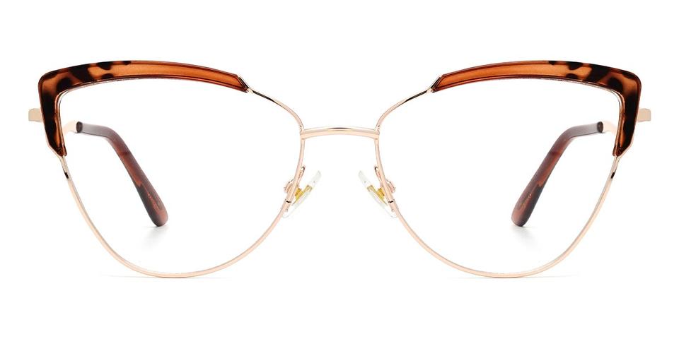 Gold Tortoiseshell Deborah - Cat Eye Glasses