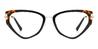 Black Tortoiseshell Deirdre - Cat Eye Glasses