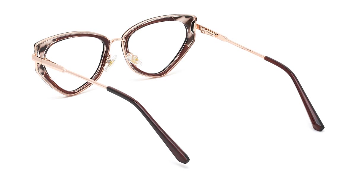 Barna teknősbéka Deirdre - Cat Eye Glasses