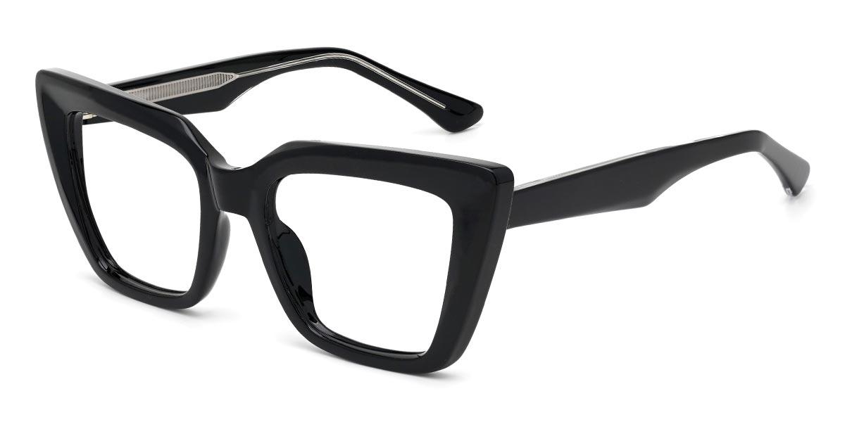Black Hermosa - Square Glasses