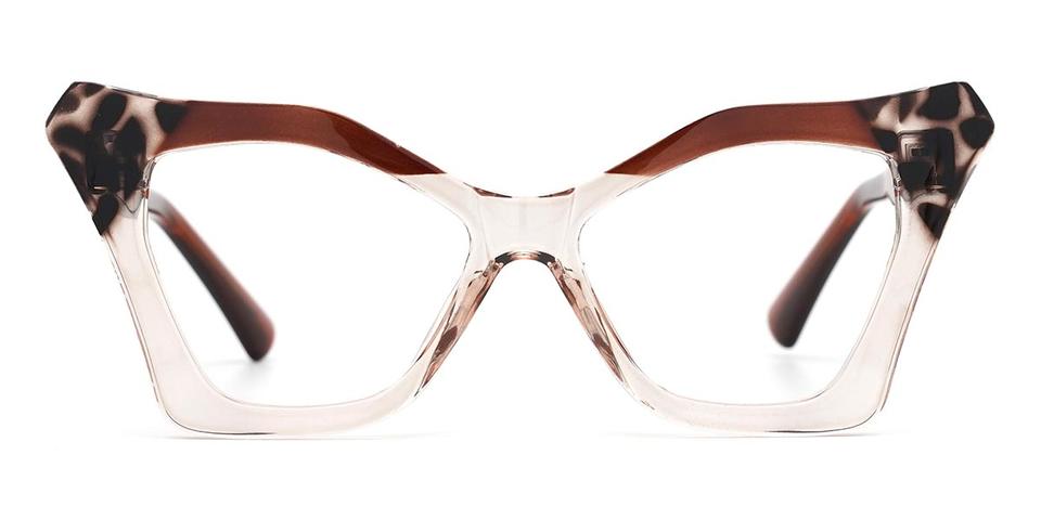 Brown Brown Spots Ronald - Cat Eye Glasses