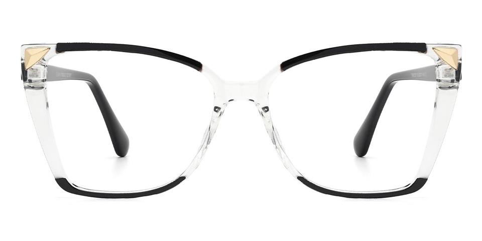 Black Clear Sandy - Square Glasses
