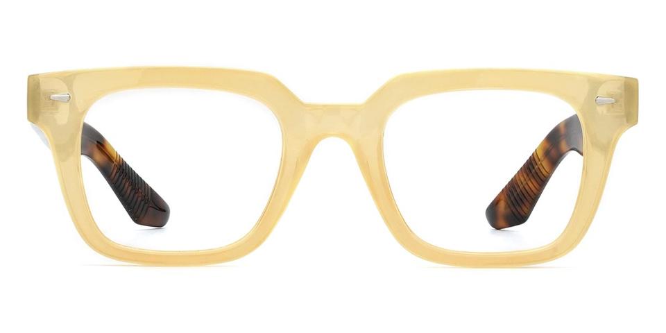 Light Yellow Kama - Rectangle Glasses