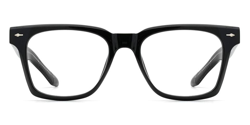 Black Mamie - Rectangle Glasses
