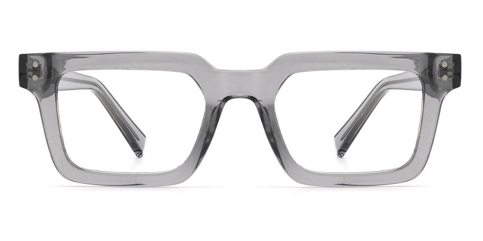 Clear Grey Bernice - Rectangle Glasses
