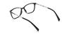 Black Reginald - Rectangle Glasses