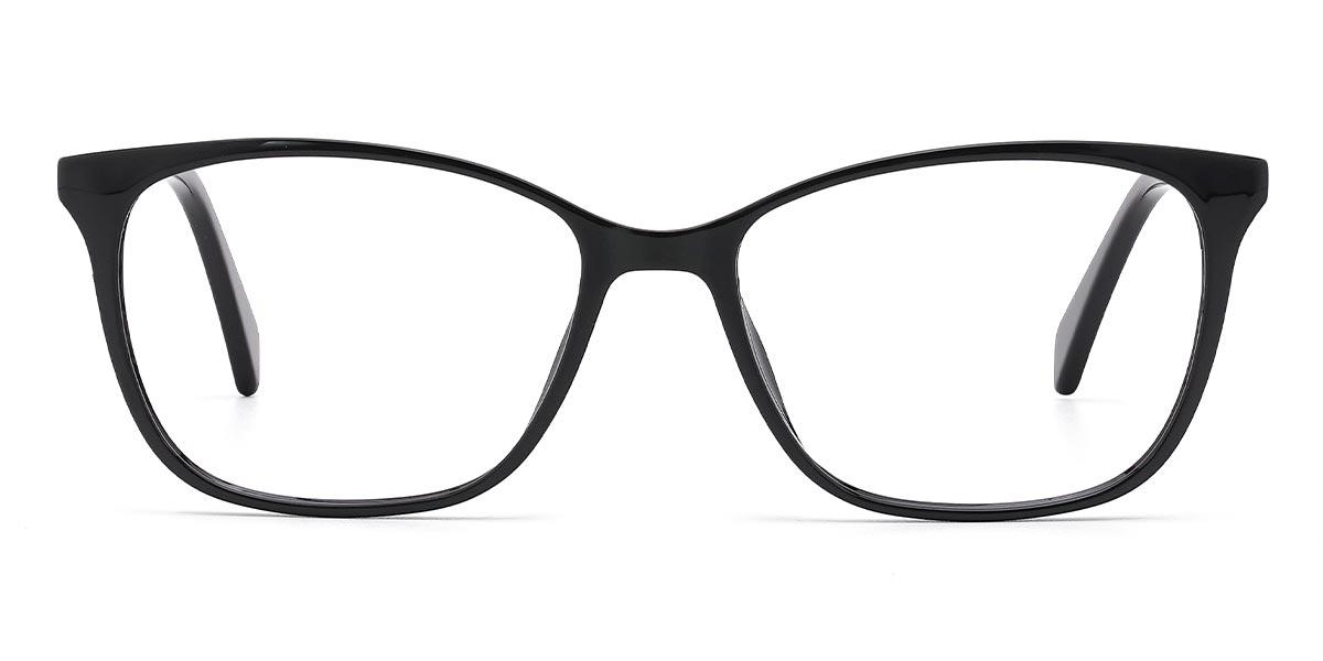 Black Reginald - Rectangle Glasses