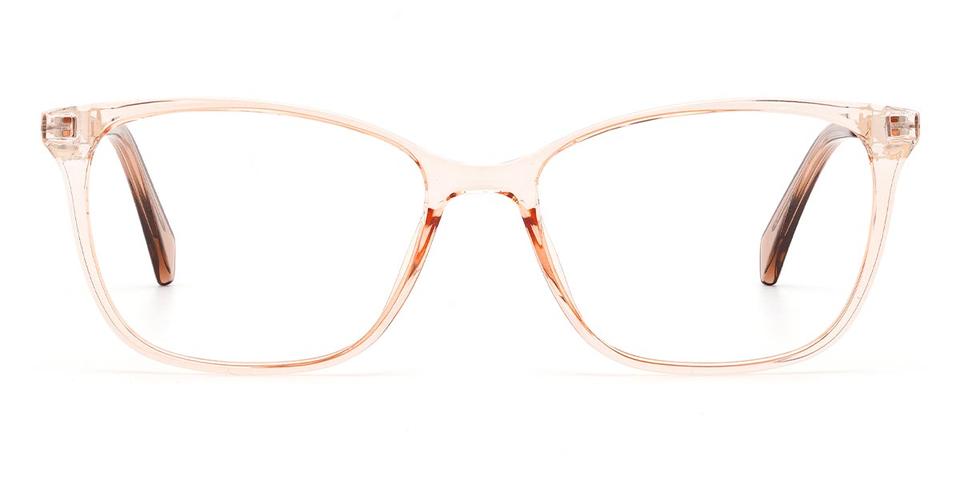 Light Orange Reginald - Rectangle Glasses