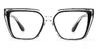Black Clear Verne - Square Glasses