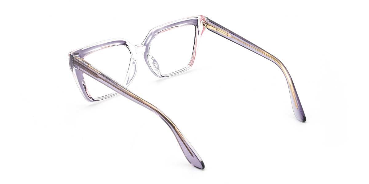 Purple Verne - Square Glasses