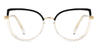 Black Clear Porter - Cat Eye Glasses