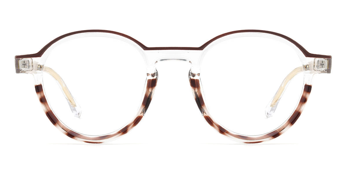 Clear Tortoiseshell Otto - Oval Glasses