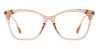Coral Orange Toby - Cat Eye Glasses