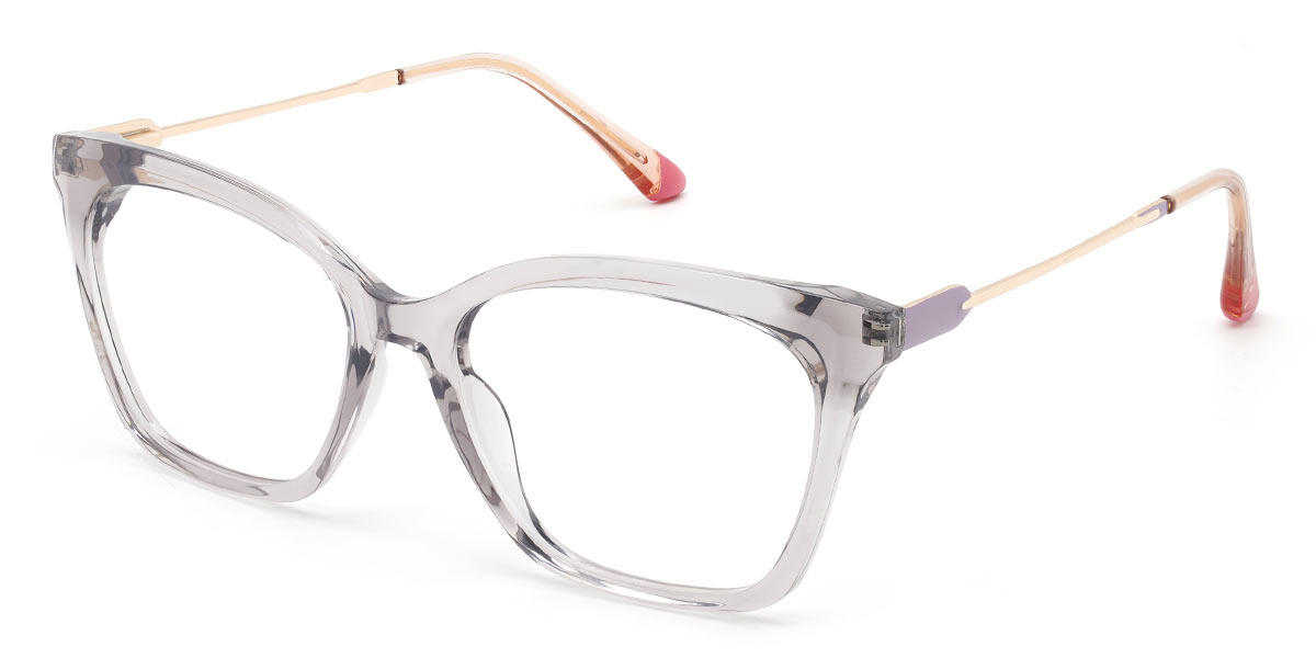 Clear Grey Toby - Cat Eye Glasses