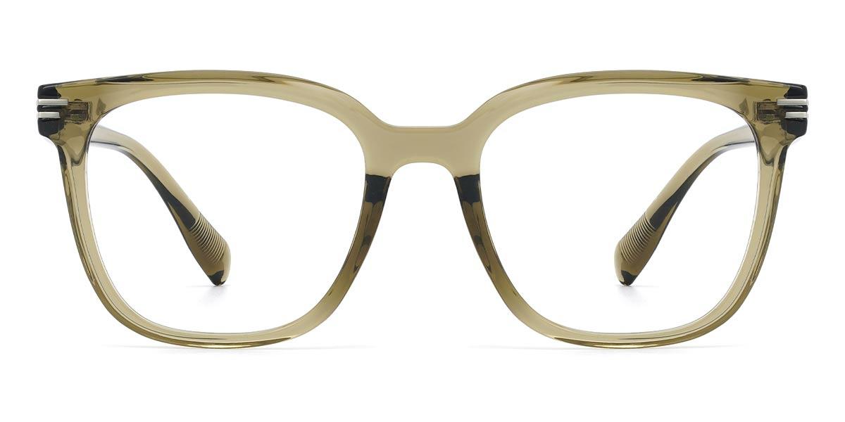 Olive Green Murphy - Square Glasses