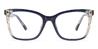 Starry Blue Nolan - Square Glasses