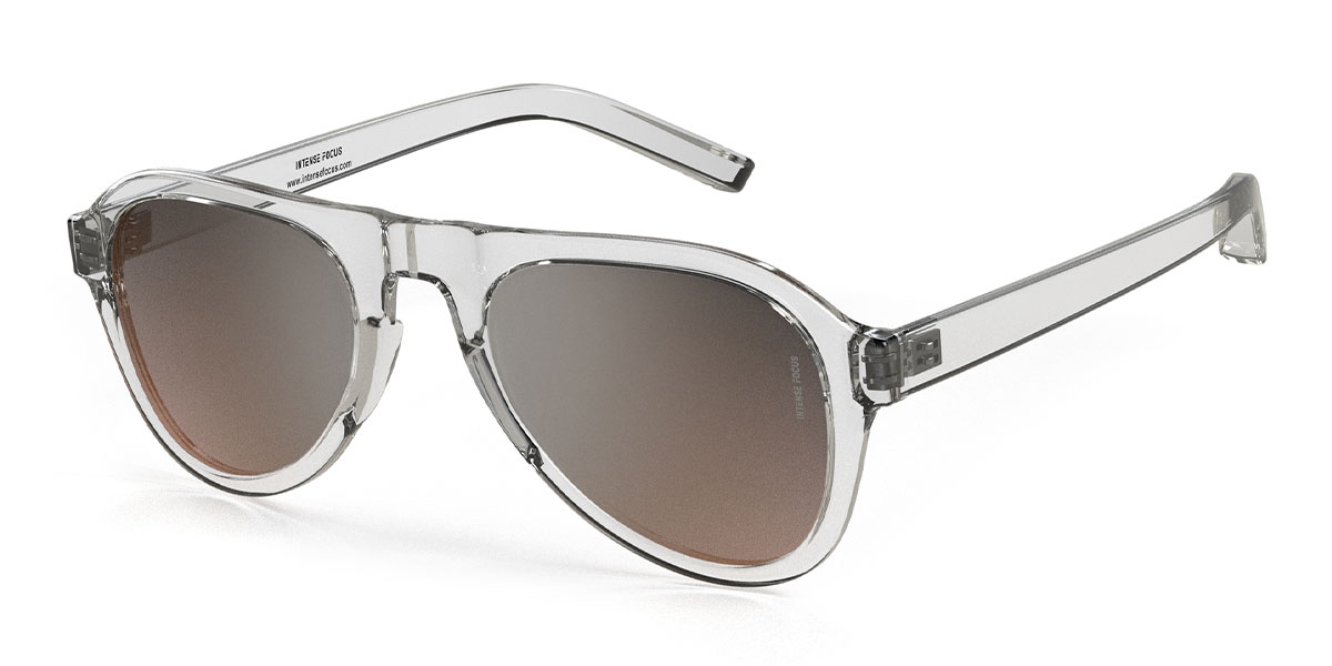 Clear Grey Orange Coolbroad 6 X - Aviator Sunglasses