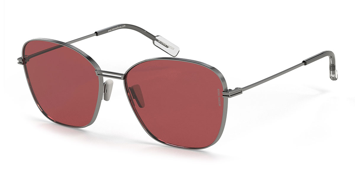 Silver Red Dapper 8 X - Cat Eye Sunglasses