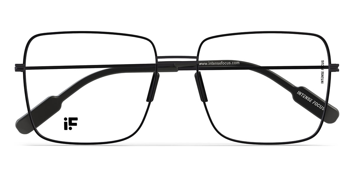 Negro Dapper 9 - Square Glasses