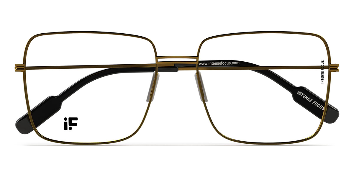 Gold Dapper 9 - Square Glasses
