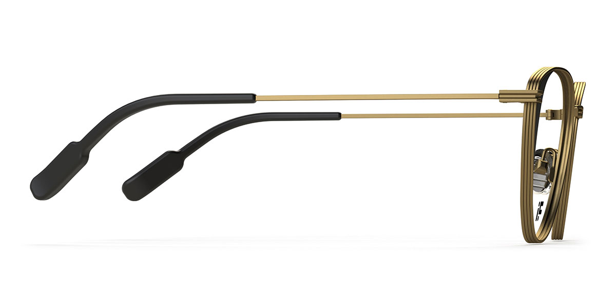 Schwarz Gold Dapper 13 - Cat Eye Glasses