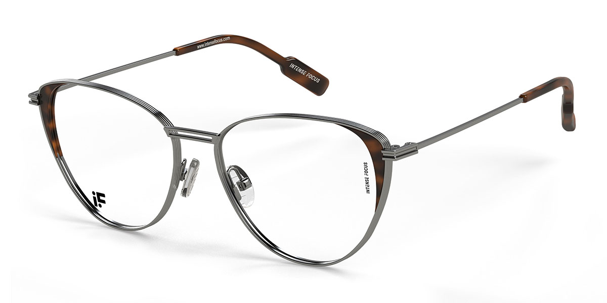 Écaille de tortue argentée Dapper 13 - Cat Eye Glasses